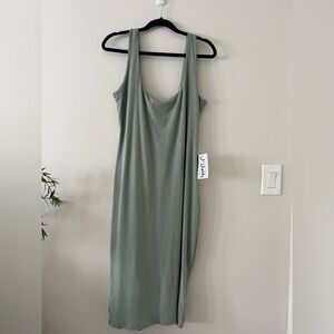 Sage Green Midi Bodycon Dress | Women’s: 2X